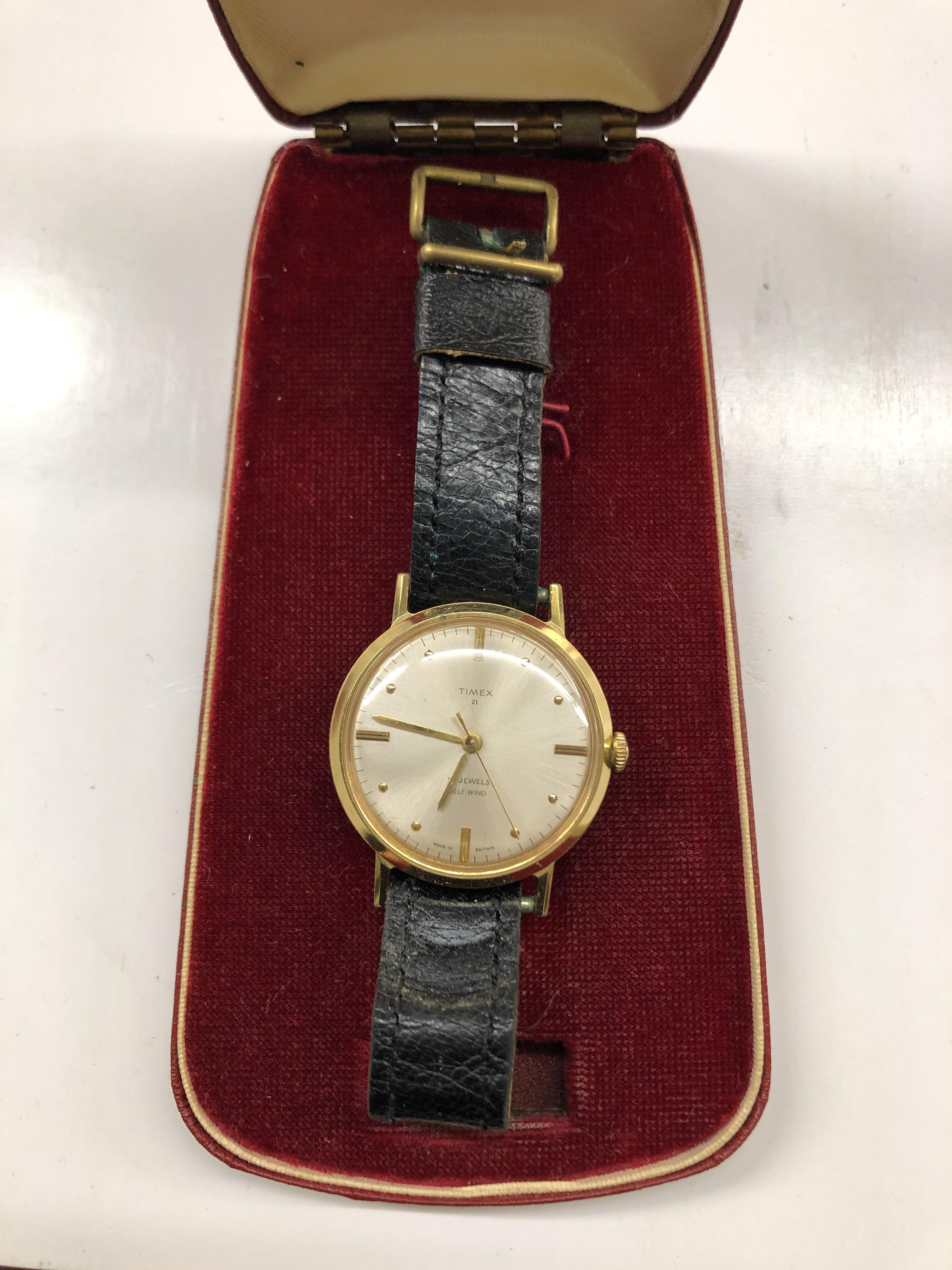 CASED TIMEX 21 GENTLEMAN'S WRIST WATCH - Bild 3 aus 4