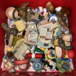 SELECTION OF WADE WHIMSIES AND MINIATURE FIGURES AND COTTAGES