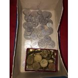 BOX OF PRE-DECIMAL GB ONE SHILLINGS,