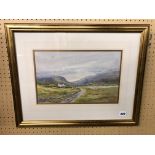 FRANCES A BOLTON WATERCOLOUR WELSH COTTAGE LANDSCAPE 36CM X 23CM