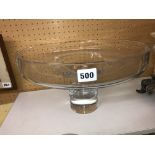 LSA INTERNATIONAL GLASS PEDESTAL BOWL