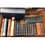 BOX OF MISCELLANEOUS BOOKS INCLUDING THE HISTORY OF ENGLAND,