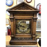 VICTORIAN ARCHITECTURAL CASED MANTEL CLOCK