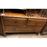 OAK THREE DRAWER DRESSING TABLE