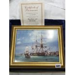 DAVENPORT LIMITED EDITION HORNBLOWER AND ATROPOS PLAQUE BY ROBERT TAYLOR