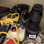 FINEPIX CAMERA, TWO CAMERA LENSES,