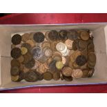 SHOEBOX OF GB PRE-DECIMAL ONE PENNIES AND HALFPENNIES