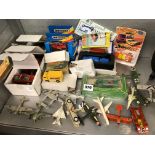SELECTION OF DIECAST MODEL AIRCRAFT AND CARS
