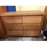 PINE SIX DRAWER CHEST