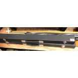 CASED JOHN SPENCER SNOOKER CUE, POOL CUE, EXTENSION ATTACHMENT,