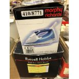 RUSSELL HOBBS TOASTER AND MORPHY RICHARDS IRON