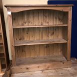 PINE DWARF OPEN BOOKCASE (HEIGHT= 96CM, DEPTH= 32CM,