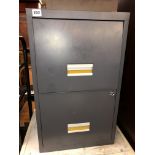 METAL TWO DRAWER FILLING CABINET