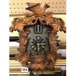 ACCTIM QUARTZ CUCKOO CLOCK WITH WEIGHTS