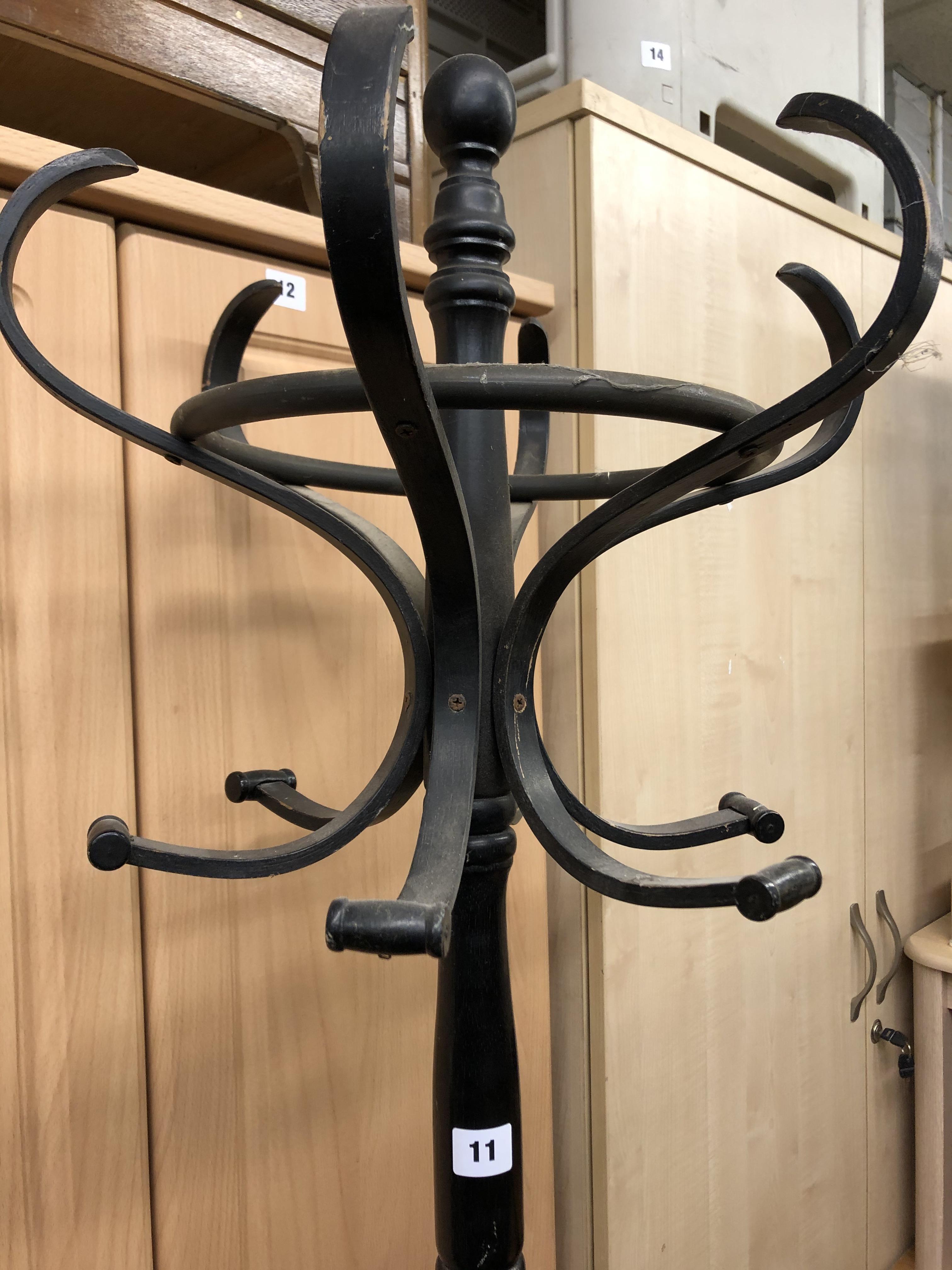 EBONISED BENTWOOD HAT AND COAT STAND - Image 3 of 3