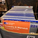 BOX OF ORDNANCE SURVEY MAPS