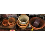 SELECTION OF TERRACOTTA PLANTERS AND OUTDOOR POTS
