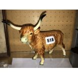 SIEZLER LONG HORN COW FIGURE