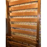 PINE SPINDLE RAIL SINGLE BED FRAME