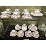 COLCLOUGH BONE CHINA TEASET AND A TUSCAN CHINA TEASET