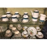 LUCERNE PATTERNED BONE CHINA COFFEE SET,