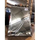 RECTANGULAR EASEL BACKED BARBOLA MIRROR