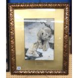 BRITAIN RIVIERE RA 1840 -1920 POLAR BEARS AT HOME SIGNED IN PENCIL F/G 25 X 35CM APPROX