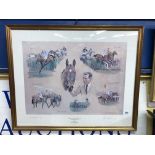 GRITTAR AND DICK SANDERS BY NEIL CAWTHORNE 18TH GRAND NATIONAL 1982 LIMITED EDITION 78/250 SIGNED