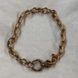 15CT ROSE GOLD LINK BRACELET 25.