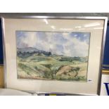 SUMGABALA DRAKENSBERGS 1981 WATERCOLOUR OF A RURAL LANDSCAPE F/G 52 X 35CM APPROX