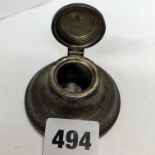 SILVER CAPSTAN INKWELL