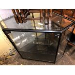 CANTED GLAZED SHOP DISPLAY CABINET