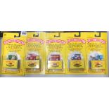 FIVE LESNEY MATCHBOX ORIGINALS LIMITED EDITION DIECAST VEHICLES INCLUDING NO. 1 TRACTOR, NO.