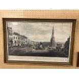 AQUATINT - A VIEW OF HIGH STREET , BIRMINGHAM, PUBLISHED BY T.