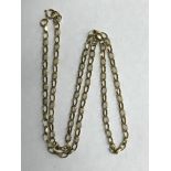 9CT GOLD BELCHER LINK CHAIN 6.