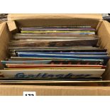 BOX OF VINYL LP RECORDS FROM THE 1960S AND 1970S - GEORGE HARRISON, GERRY RAFFERTY,