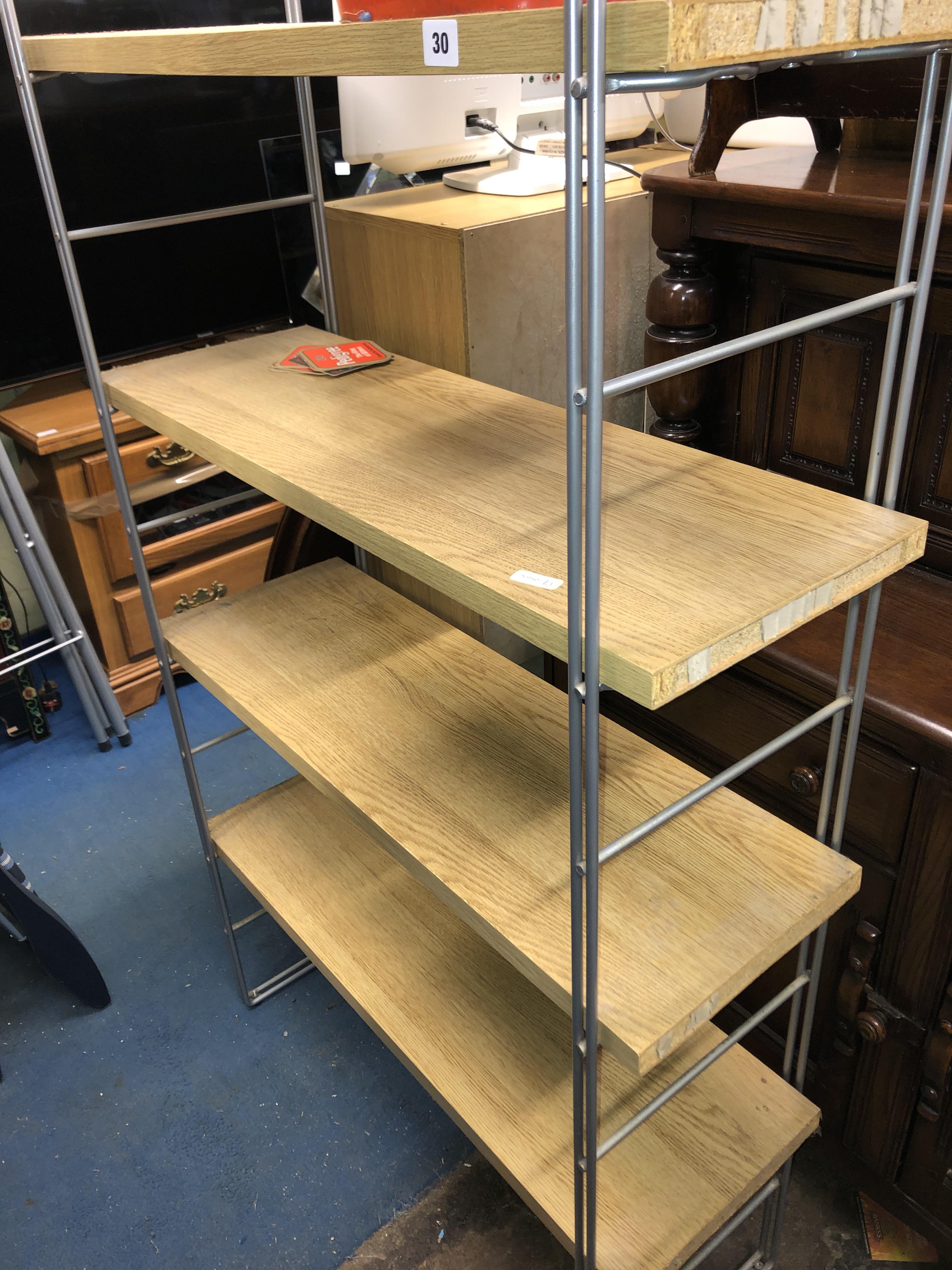 OAK EFFECT FOUR TIER WOTNOT SHELF