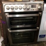 HOTPOINT ULTIMA STAINLESS STEEL DOUBLE OVEN COOKER