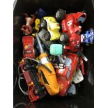 SMALL BOX OF CHILDREN'S TOY CARS