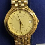 BOXED OLEG CASSINI QUARTZ WRIST WATCH