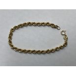 9CT GOLD DOUBLE ROPE TWIST BRACELET 3.