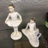 ROYAL DOULTON FIGURINE BALLET CLASS AND STAGE STRUCK