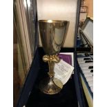 CASED THE ROYAL WEDDING GOBLET BY STUART DEVLIN 10.