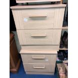 PAIR OF LIGHT OAK TWO DRAWER BEDSIDE CHESTS