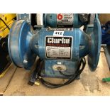 CLARKE METALWORKER DOUBLE BENCH GRINDER