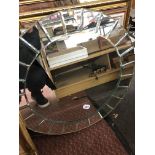 CIRCULAR SEGMENTED FRAMED MIRROR