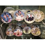 SHELF OF BONE CHINA LIMITED EDITION ROYAL COMMEMORATIVE OCASSION PLATES