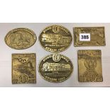 BRASS STEAM RAILWAY PLAQUES