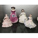 ROYAL DOULTON MINIATURE NINETTE, COALPORT MICHELLE,