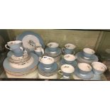 ROYAL DOULTON ROSE ELEGANS BONE CHINA TEASET AND DINNER SERVICE